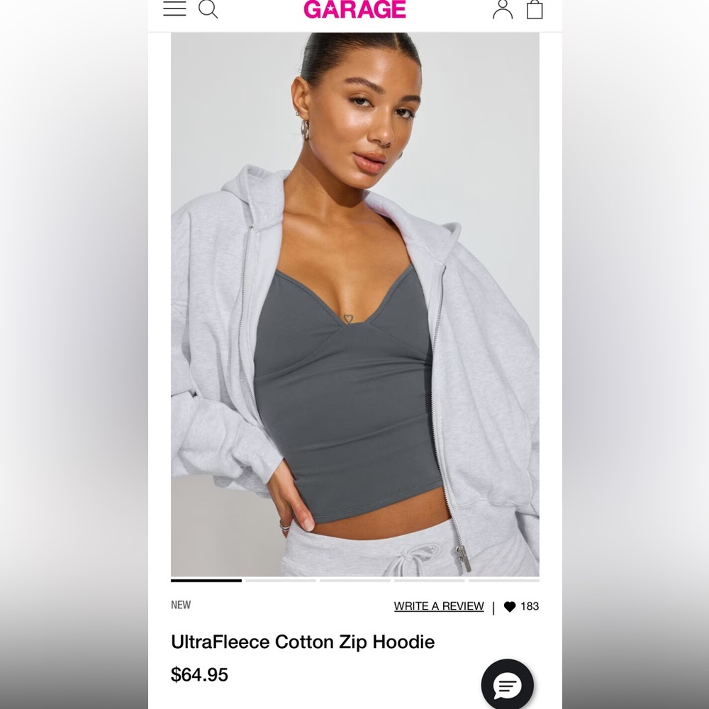 Garage Blue Women's Zip Up + Cargo sweatpants set - Picture 9 of 9